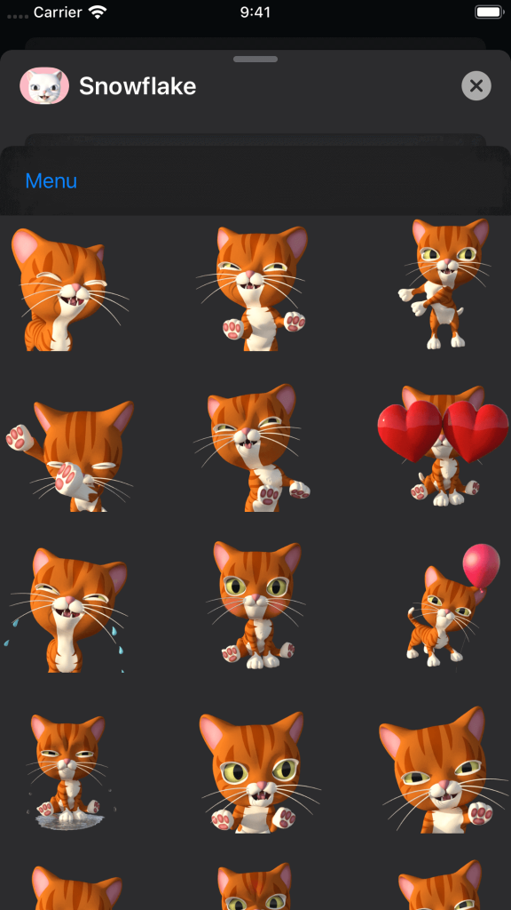Marmalade in dark mode