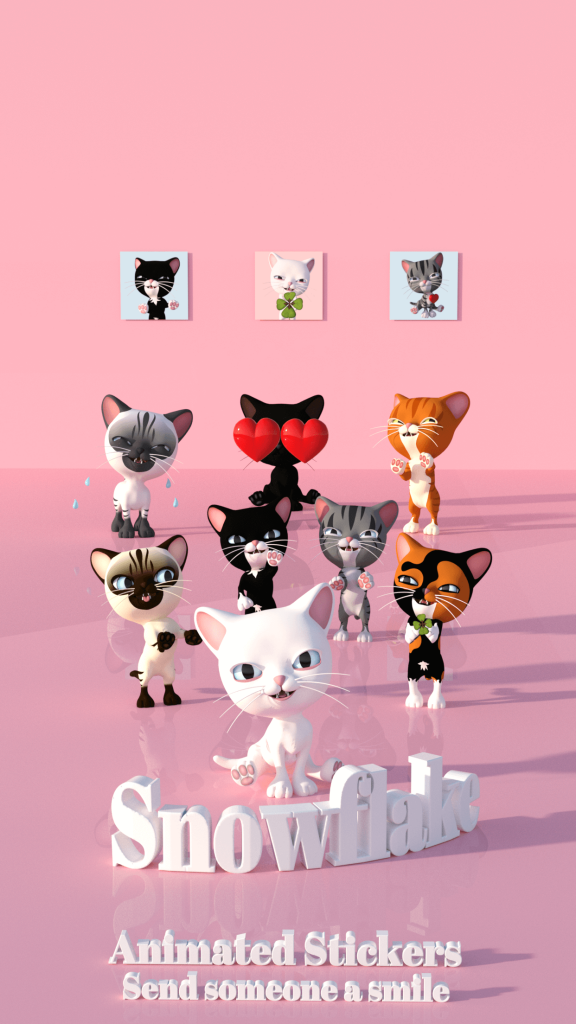 Animated Cat Stickers for iMessage