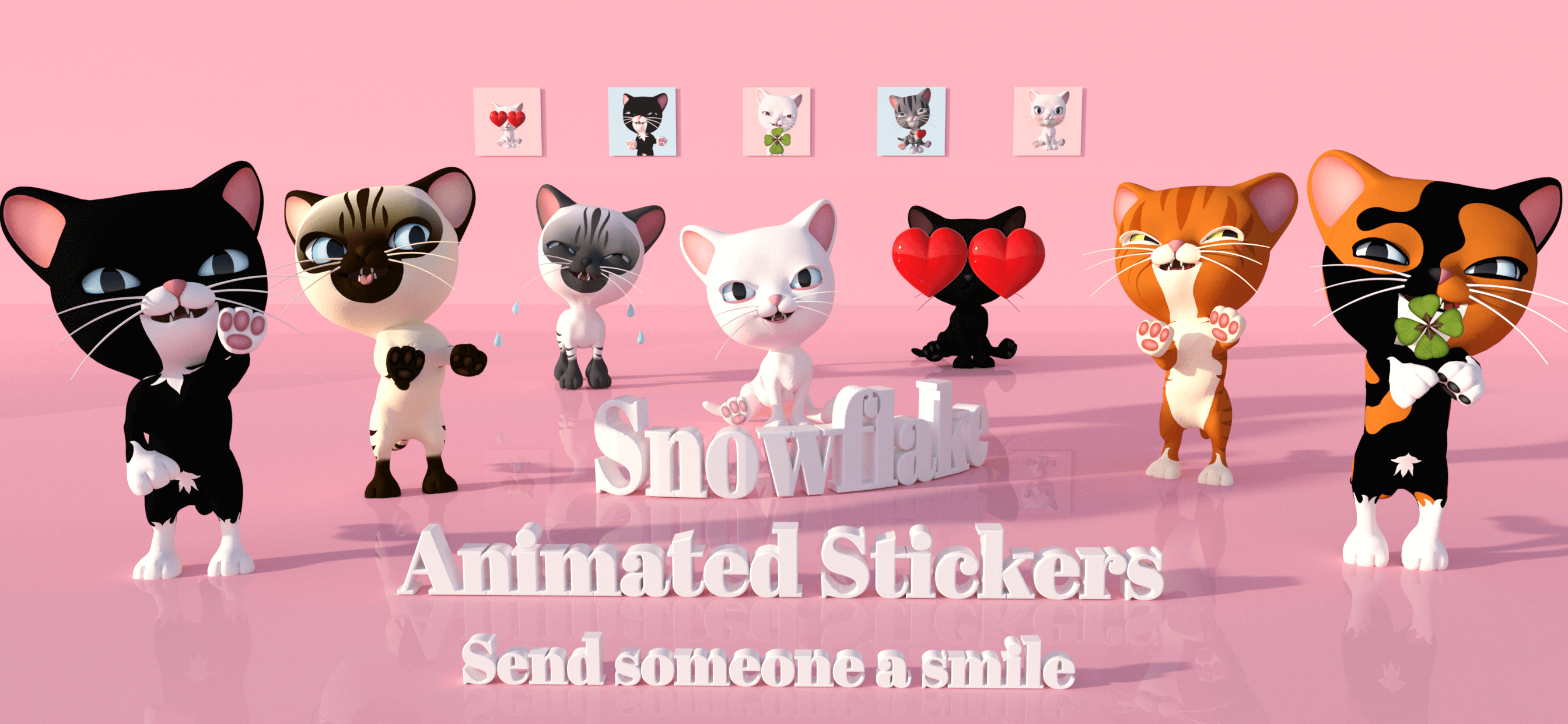 Animated Cat Stickers